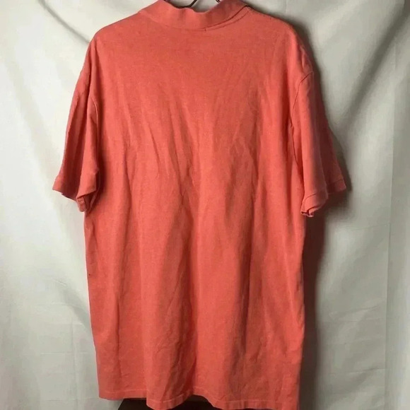 POLO RALPH LAUREN MENS SIZE XLT CORAL POLO SHIRT 100% COTTON LAVENDAR EMBLEM - Picture 10 of 12